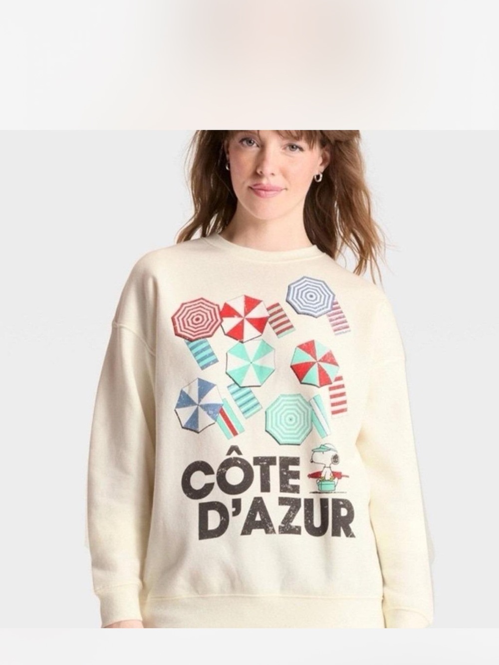 Peanuts Size XL Cote D’AZUR Sweatshirt- NWT